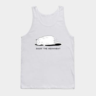 Enjoy the Meowment Relaxing Cat Tank Top